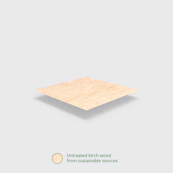 VT-FK6 Vegware™ compostable Birchwood 6-in wooden forks